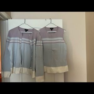 Nordstrom Classiques striped sweater set